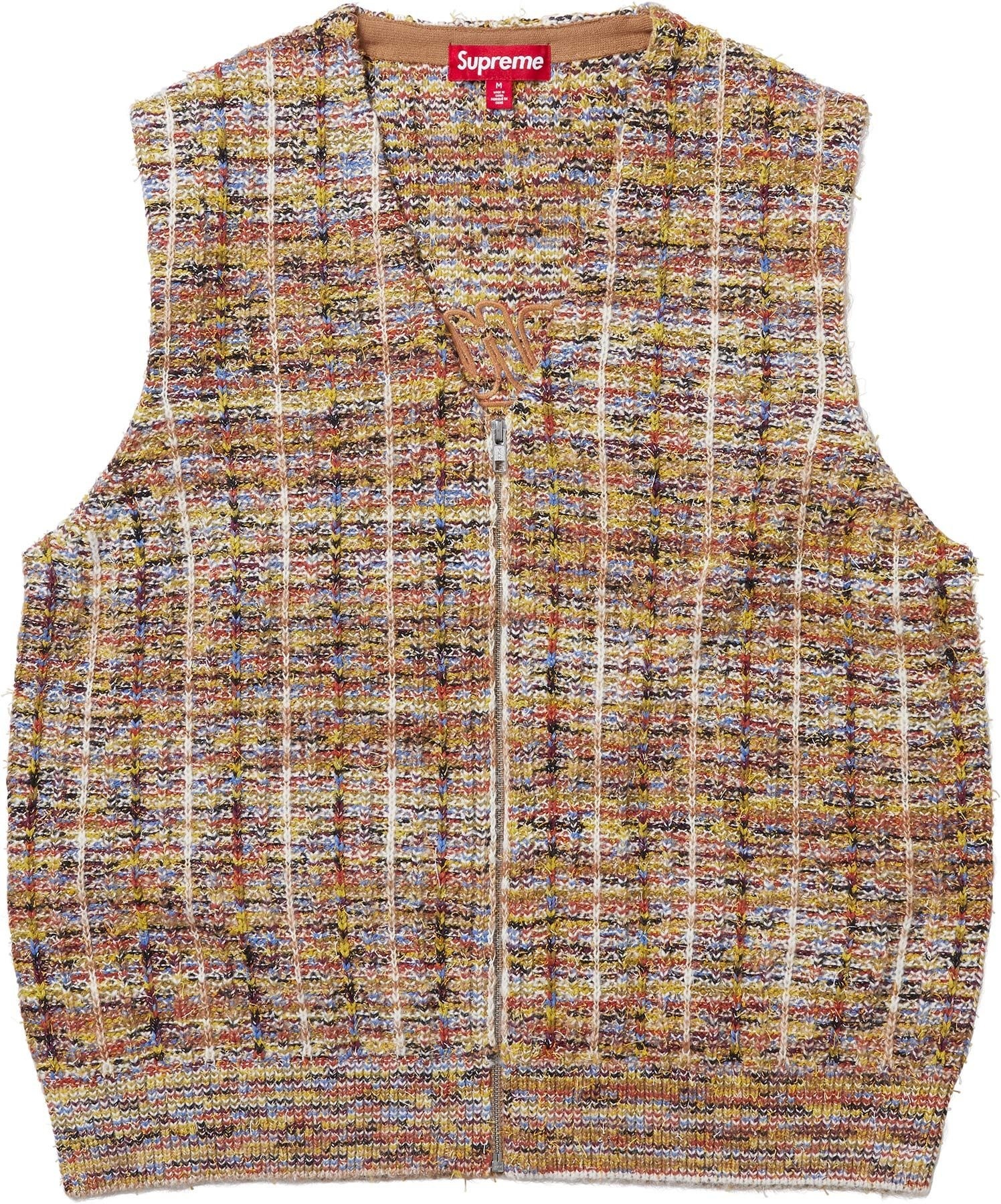 Speckled Zip Up Sweater Vest view 8